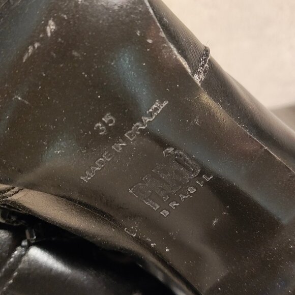 Paro Brasil Black Lace Up Boots 35/36 - Picture 8 of 15
